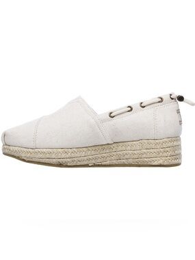 Skechers Bobs Highlights High Jinx Slip On Shoes Comfort Espadrille Beige 6.5